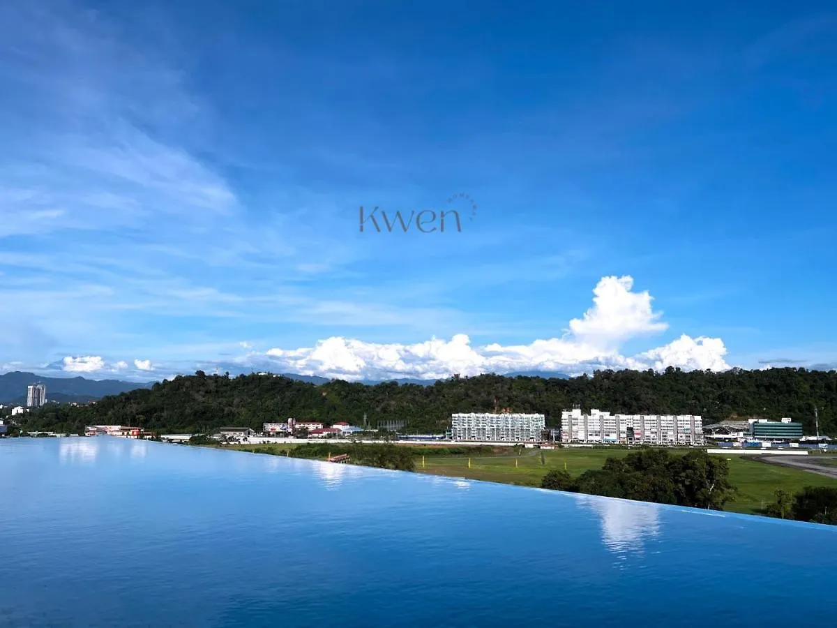 Daire Kwen Suites-Tanjung Aru Infinitypool Seaview/Airport View Kota Kinabalu